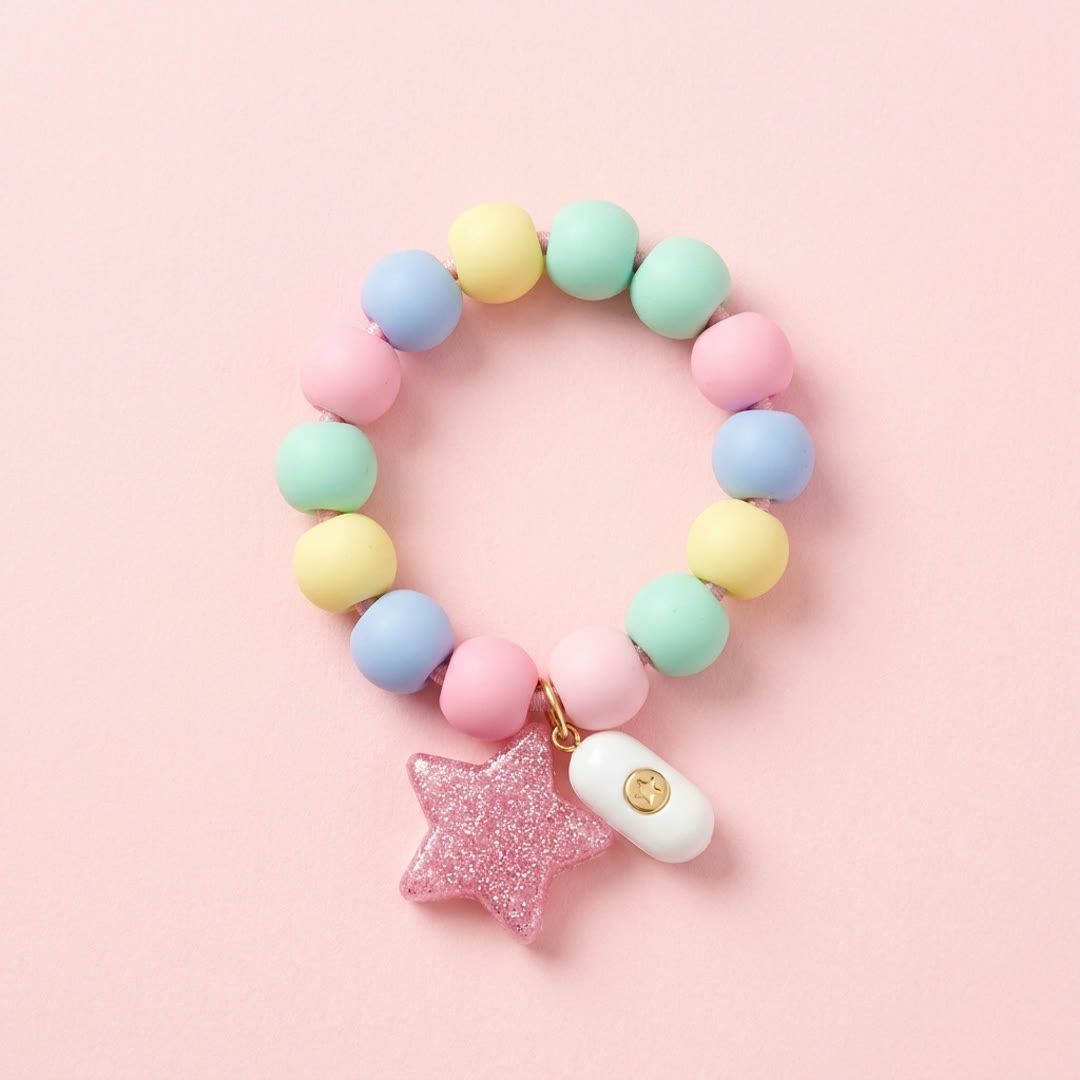 Candy Glitz — rózsaszín gyöngyös GLIMMI karkötő